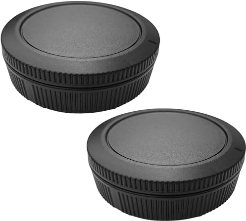 Body Cap + Rear Lens Cap Cover for Canon RF Mount EOS R100 R50 R10 R8 R7 R6 R5 R5C R3 R RP Camera(for Accessories),Hxdzieory [2 Pack] | for Canon RF Mount R8 R7 R6 R5 R5C R3 R RP Camera(for Accessories),Hxdzieory