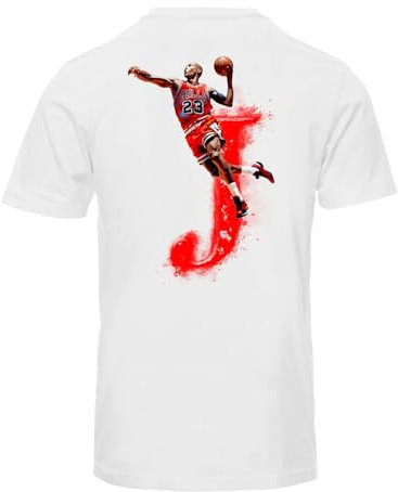 Blasfemus The Last Dance Herren T-Shirt - J 23 Champions Basketball Basketball, Weiß, XL