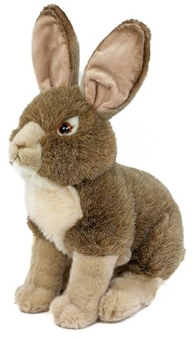 Kuscheltier Hase braun-beige sitzend 30 cm Plüschhase Plüschtier