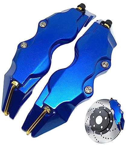 EviKoo Car Brake Caliper Cover, Brake Caliper Guard Cover, Disc Brake Caliper Covers For Auto Front Rear Brake Caliper, Wheel Refit Accessories, Red/Blue/Green/Silver/Yellow