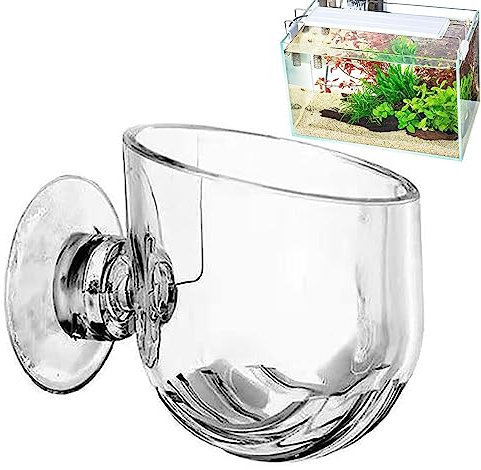 Murman Tasse De Plant-e Aquatique 4 Support De Pot De Plant-e D'aquarium en Acrylique, Support De Tasse De Plant-e d'eau avec Ventouse pour Décor De Aquarium d'eau Salée Et d'eau Douce