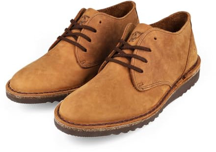 JIM GREEN Shoellie Halbformaler Schnürschuh für Herren, Leder, Fudge, 45 EU