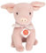 Teddy Hermann 93023 Schwein Audrey 23 cm, Kuscheltier, Plüschtier mit recycelter Füllung