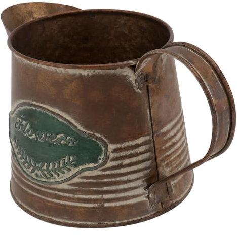 INOOMP Vintage Home Decor Flower Pot Iron Retro Flowerpot Balcony Flowerpot Stand Plant Pot Holder Vintage Planter