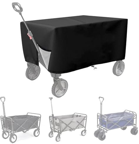 Utility Cart Covers Camping Waggon | Waterproof Garden Trolley Cart Covers | Oxford Canopy Covers | Heavy Duty Dustproof Covers Garden Cart Rain Covers Waterproof