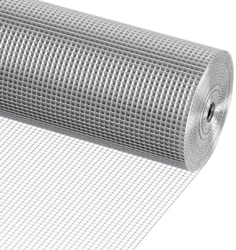 VEVOR 48in x 100 ft 23 Gauge Malla de Alambre Soldada, Plata