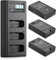 Powerextra 3-Pack EN-EL14/EN-EL14a Battery Packs & LCD Triple USB Charger Compatible with Nikon D5600 D5500 D5300 D5200 D5100 D3500 D3400 D3300 D3200 D3100 Df Coolpix P7800 P7700 P7200 P7100 P7000