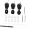 PLAFOPE Rollo-Teile Fensterrollo-restaurierungsset -Rollo-ersatzteile Schwarz 27-teiliges Set