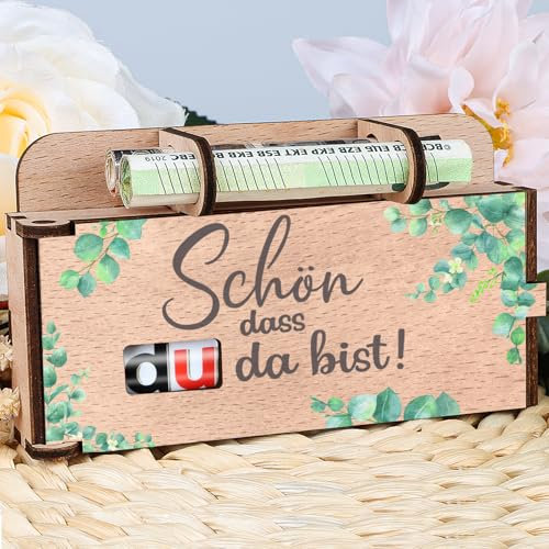 TUZELIYA Schön, dass du da bist - Duplo Schokoriegel-Geschenkbox Deko - Gastgeschenk Geburtstag Hochzeit Einschulung - OHNE Duplo
