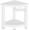 NALONE Duschhocker, HDPE Badhocker modern Design 2-Tier badezimmerhocker mit rutschfesten Fußpolstern, hölzerner Spa Duschhocker für Innendusche, ergonomischer und wasserdichter