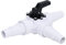 Bulliing Swimming Pool 3-Way Ball Valve White and Black,Steel Frame Swimming Pool with Filter Pump, Above Ground Frame Pools