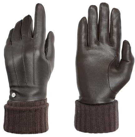 PEARLWOOD Damen Handschuh Lipa aus Schafleder mit Touch-Funktion | Dunkelbraun Größe S