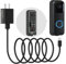 GUYUFEADM 26.25Ft/8M Power Cable with Adapter and Doorbell Mount for Blink Video Doorbell 2021 Version,Weatherproof Charging Cable with 5V 2A Adapter Compatible with Blink Video Doorbell 2021 Version