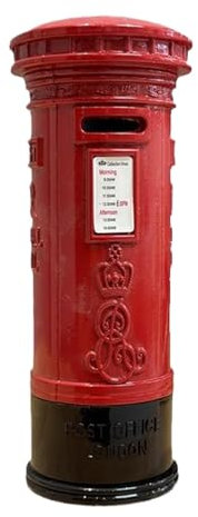 Teksome Tirelire Red Mail Post,Tirelire boîte aux Lettres Rouge en métal,Tirelire rétro en Alliage, Banque d'épargne | Tirelire en métal pour décoration de Bureau à Domicile pour, Famille, Amis,