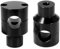 Motorrad-Lenkererhöhung Für Bobber Für Cruisers Für Fatboy 1 25mm Motorrad Aluminium Lenker Lenker Adapter Steigleitungen Clamp Halterungen Lenker Riser Montageklemme(Black)