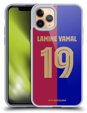 Head Case Designs Offizielle FC Barcelona Lamine Yamal 2024/25 Spieler Home Kit Gelhülle [Militärischer Schutzgrad] Kompatibel Mit Apple iPhone 11 Pro Und Kompatibel Mit MagSafe
