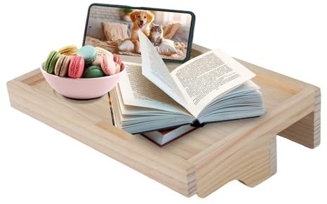 Bettablage, Nachttisch, Mini-Nachtisch zum Klemmen, Bett & Hochbett, 38 x 25 x 12 cm Nachttisch für Etagenbett und Boxspringbett, Bettablage für WG-Zimmer, Betttablett schwebend, Nachttisch-Tablett