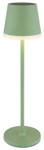 GLOBO Solarlampe Tischleuchte Außenlampe LED Gartenlampe Balkonlampe blau H 41 cm