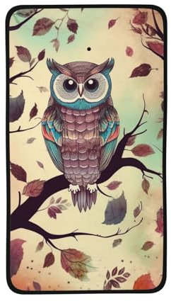 IguaTu Superweiches Fleece-Handtuch mit Eulenmotiv, 40,6 x 71,1 cm, ultra saugfähig, leicht, schnell trocknend, Badetuch für Zuhause, Reisen, Schwimmen und Strand