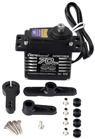 Moteur servo sans balais à couple élevé 70 kg, étanche IP68, 6,0-8,4 V pour voitures Crawler RC 1/10 1/8 (360 degrés)