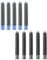 YUNCHUN 10PCS Fountain Pen Ink Refills, 2.6 mm Ink Cartridges Sets for Hongdian, Pen Ink Writing Supplies International Standard Ink Refills, Smooth Writing, Large Capacity and Easy Carry Black + Blue