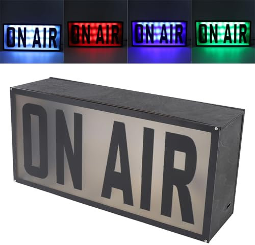 On Air-Schild, Studio-Neonlichtschild, USB-betriebenes, Dimmbares Leuchtschild mit 12 Farben, Ferngesteuerten LED-Streaming-Lichtern für Streamer, Gamer, Influencer