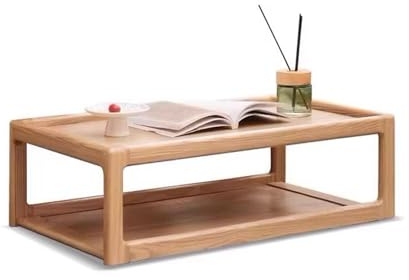 WANGRUIERHA Tavolini Salotto in Rovere, Tavolino Divano, Tavolino Piccolo, 65x36x20 Cm, Adatto per Divani, Camere da Letto, Soggiorni e Sale da Tè, Tatami(Yellow)