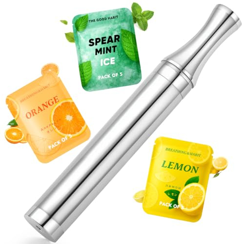 Mindfulness-Inhalator-Set mit Luftwiderstand, inklusive 15 Aromafiltern.B