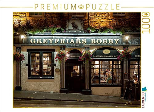 CALVENDO Puzzle Greyfriars Bobby Pub 1000 Teile Puzzle quer | Lege-Größe cm Foto-Puzzle für glückliche Stunden