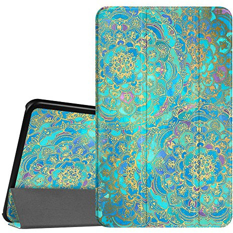 FINTIE SlimShell Case for Samsung Galaxy Tab A 10.1 2016 (SM-T580 / T585), Super Thin Lightweight Stand Cover with Auto Sleep/Wake Feature, Shades of Blue