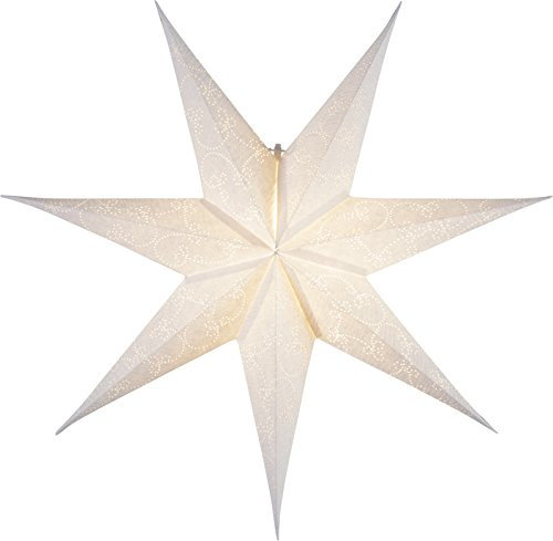 Star 501-17, PapiersternDecorus, 7 zackig, Papier, Weiß, 1.5 x 6.3 x 6.3 cm