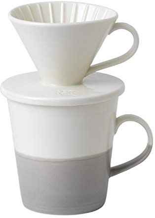Royal Doulton Coffee Studio 40032946 Single Pour Over Set 560ml Grey, Porcelain, Multi