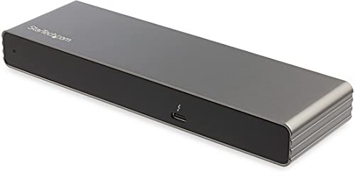 StarTech.com Thunderbolt 3 Dock - Dual 4K 60Hz Monitor TB3 Laptop Docking Station with DisplayPort, HDMI & 1080p VGA - 85W Power Delivery & Charging - 2x USB-A, Ethernet - Mac & Windows (TB3DK2DHV)