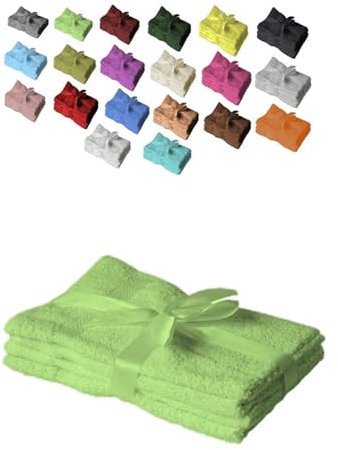 EXKLUSIV HEIMTEXTIL Handtuch 4er Set 50 x 100 cm Apfelgrün