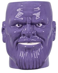 Half Moon Bay - Taza de Desayuno 3D Thanos Vengadores Marvel, cerámica, estándar