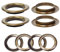 WedDecor Occhielli in ottone bronzo, 30 mm, con rondelle per abbigliamento e cuoio, rondelle per banner in vinile e tela di tenuta, progetti fai da te, 10 pezzi