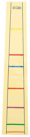 Cello Aufkleber Finger Aufkleber für Cello Praktischer Griffbrettaufkleber für Cello Übungsanfänger(3/4)