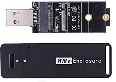 CY M.2 NVME SSD Enclosure Adapter USB 3.1 Gen2 10Gbp to NVME PCI-E M-Key Solid State Drive External Enclosure for 2242mm 2230mm NVMe M-Key M.2 SSD