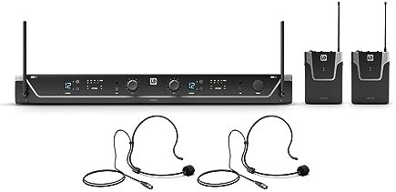 LD Systems U306 HBH 2 - Funkmikrofon System mit Sender/Empfänger, Bodypack, Headset und dynamischem Handmikrofon, 655-679 MHz, schwarz