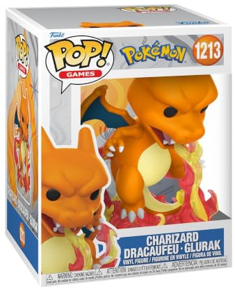 Funko POP! Premium: Pokemon - Charizard - Sammelbare Vinylfigur - Geschenkidee - Offizielles Merchandise - Spielzeug für Kinder & Erwachsene - Modellfigur für Sammler und zur Ausstellung