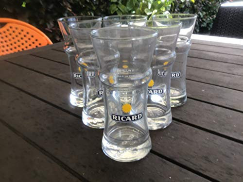 RICARD Lot de 6 Verre gagnere avec Trait doseur Neuf