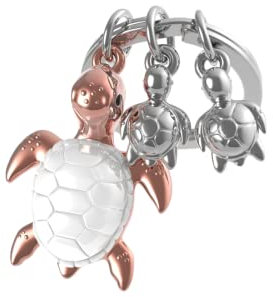 METALMORPHOSE - Porte-clés Tortue marine et ses 2 bébés - MTM195-01