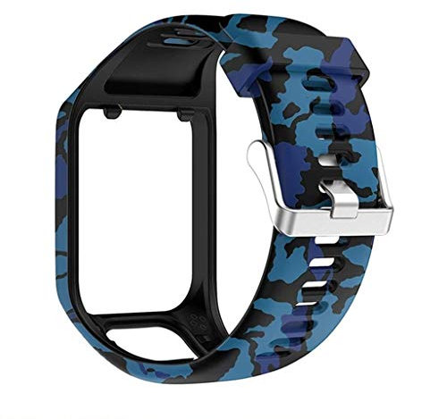 kdjsic Hochwertiges Silikon-Ersatzarmband für die Armbanduhr für Tomtom Runner 2 3 Spark 3 GPS-Sportuhr für die Tom Tom 2 3-Serie
