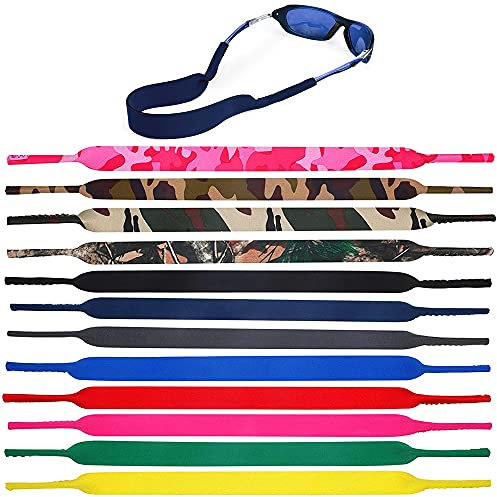 DOULEIN Brillenband,12 Stücke Neopren Brillenbänder Brillenkordel Sport Brillenschnur Glasses Strap Anti-Rutsch für Sportbrillen oder Sonnenbrillen