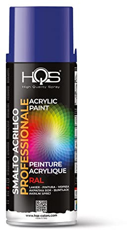 HQS Bombe de peinture acrylique, couleurs Ral (Ral 5002 - Bleu outremer)