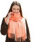 MASADA Damen Winterschal warmer und weicher Schal - Lachsfarben