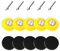 LEONTOOL 5 PCS Hook and Loop Sanding Pad 2 Inch for Sanding Discs with Shank Drill Attachment Pads and Soft Foam Layer Buffering Pad
