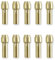 2460-20 M12 Rotary Tool Collets -10Pcs Brass Collets Grinding Machine Collets, Compatible with Milwaukee, This Collet is not Manufactured by Milwaukee