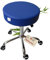 Zen – Rollhocker mit Rollen – ergonomischer Hocker – Drehhocker höhenverstellbar – ideal als Arbeitshocker, Massagehocker, Bürohocker, Praxis Arzthocker, Kosmetikhocker, Friseurhocker (Blau)