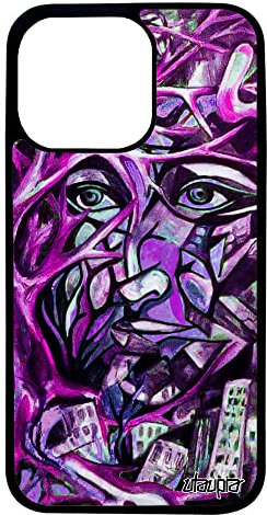 utaupia Coque Portrait Street Art pour iPhone 13 Pro Silicone Metal Rose Arbre Original Pas Cher Fait Main Etui 128 Go Peinture abstraitApple